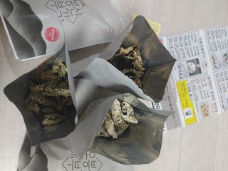 오봉산꽃부각 [만나식품] 오봉산 꽃부각 3가지 맛(오리지널, 새우맛, 매운고추맛) — 4점을 준 리뷰어가 2022년 12월 올린 사용 사진