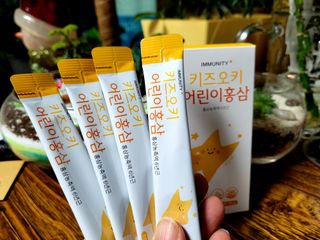 [이뮤니티플러스]우리아이 면역오키, 건강오키 _ 키즈오키 어린이홍삼 10포 1box — 4점을 준 리뷰어가 2022년 1월 올린 사용 사진