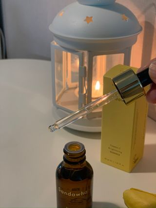 스킨큐어 산다화 비타민c 화이트닝 에센스 30ml — 5점을 준 리뷰어가 2024년 1월 올린 사용 사진