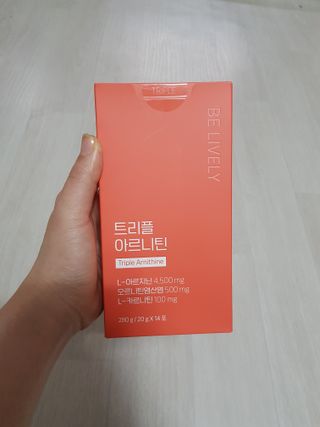 오늘도 트리플아르니틴 — 5점을 준 리뷰어가 2022년 8월 올린 사용 사진