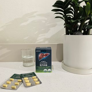 [경남제약헬스케어] 케어플러스 간건강엔 밀크씨슬 500mg 60정/2개월분/비타민B 5종+세레늄 — 5점을 준 리뷰어가 2024년 1월 올린 사용 사진