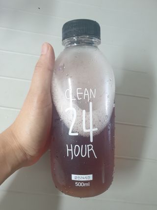 클린24시간 1BOX(5포) + 전용보틀(500ml) — 4.5점을 준 리뷰어가 2022년 9월 올린 사용 사진