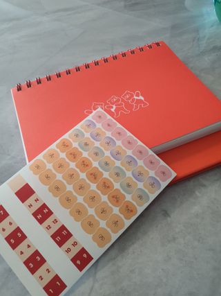 리훈 곰부 세우는 체크리스트 위클리 탁상 플래너 주간 일주일 계획표 — 5점을 준 리뷰어가 2023년 2월 올린 사용 사진