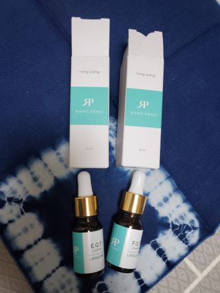 랑팡 EGF+FGF 10ppm 리포좀 앰플 원액 10ml — 5점을 준 리뷰어가 2021년 11월 올린 사용 사진