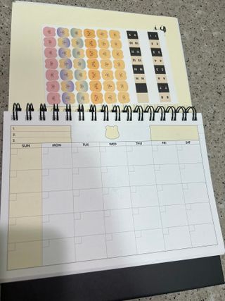 리훈 곰부 세우는 체크리스트 위클리 탁상 플래너 주간 일주일 계획표 — 4점을 준 리뷰어가 2023년 2월 올린 사용 사진