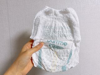 오브맘 밤 프리미엄 아기 기저귀 팬티형 밴드형 — 5점을 준 리뷰어가 2020년 12월 올린 사용 사진