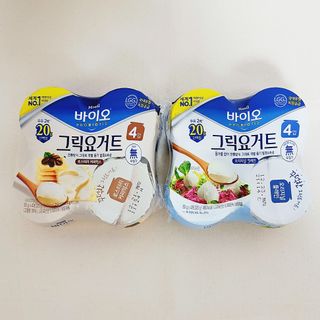매일바이오 그릭요거트 오리지널 플레인 4개, 로스터리 커피믹스 4개 — 4점을 준 리뷰어가 2021년 12월 올린 사용 사진
