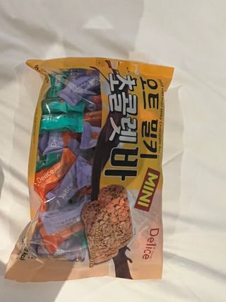 델리스 오트 밀키 초콜릿 바 — 5점을 준 리뷰어가 2022년 3월 올린 사용 사진