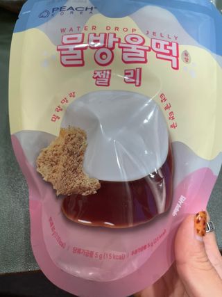 (주) 피치코리아 물방울떡젤리 X 2개입 — 5점을 준 리뷰어가 2022년 11월 올린 사용 사진