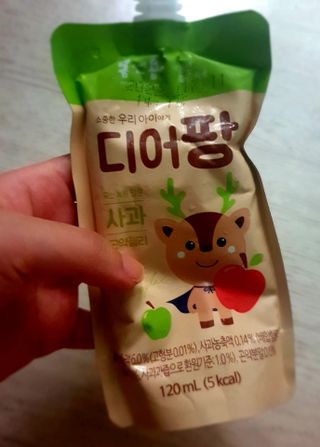 [몸엔용] 우리 아이 건강간식, 달콤한 녹용곤약젤리 디어팡 4종 — 5점을 준 리뷰어가 2021년 8월 올린 사용 사진