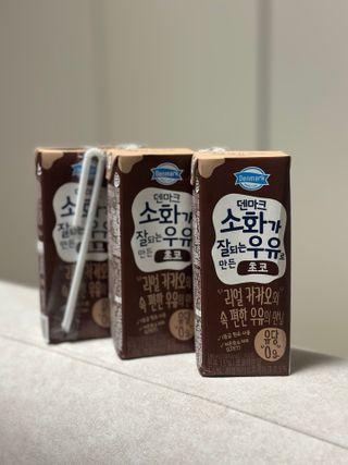 [구매평]덴마크 소화가 잘되는 우유로 만든 초코, 190ml, 24개 — 5점을 준 리뷰어가 2025년 2월 올린 사용 사진