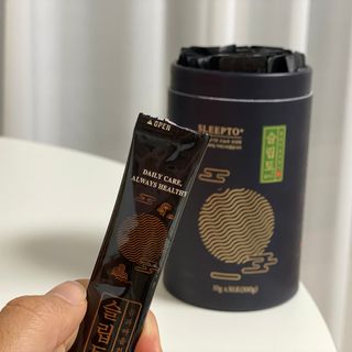 프리마인 자체 기업부설 연구소에서 찾아낸 건강한 수면의 비밀.  슬립토 플러스 30포 — 5점을 준 리뷰어가 2021년 10월 올린 사용 사진