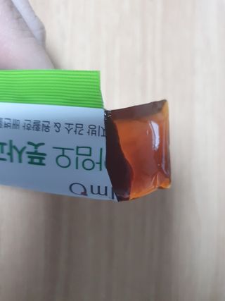 아임오 풋사과 식이섬유 밸런스 젤리 14포 — 5점을 준 리뷰어가 2021년 6월 올린 사용 사진