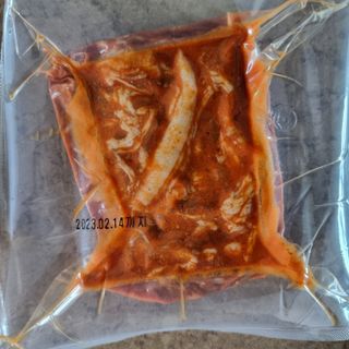 [앤더미트] 더 불맛 북성로 연탄불고기 반반 세트(간장맛 150g,매콤한 맛 150g) — 5점을 준 리뷰어가 2022년 4월 올린 사용 사진