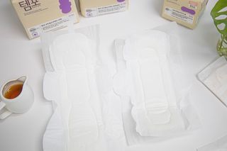 MF[템포 ] 템포 패드 내추럴순면 생리대 SET(중형 슬림 + 대형 + 라이너) — 5점을 준 리뷰어가 2024년 2월 올린 사용 사진