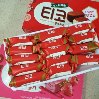 롯데제과 티코밀크초코 — 5점을 준 리뷰어가 2021년 9월 올린 사용 사진