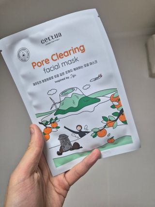 세뚜아(Cettua) [세뚜아] 포어 클리어링 마스크 Cettua Pore Clearing facial mask 5매 — 5점을 준 리뷰어가 2024년 2월 올린 사용 사진