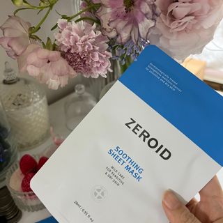 제로이드 수딩 시트 마스크 — 5점을 준 리뷰어가 2022년 4월 올린 사용 사진