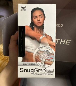 NAROO 스너그그랩 SE1 가볍고 통기성 좋은 엘보 팔꿈치 보호대 — 5점을 준 리뷰어가 2023년 4월 올린 사용 사진