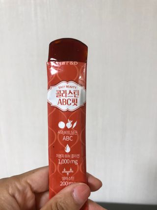 서울에프엔비 콜라스틴 3종 뷰티젤리스틱 45입 [ABC핏 15입 /  석류핏 15입 / 청스피루리나 15입] — 5점을 준 리뷰어가 2021년 9월 올린 사용 사진