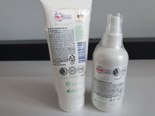 mom e 맘이 내추럴 베이비 케어 크림+바디오일 — 5점을 준 리뷰어가 2021년 1월 올린 사용 사진