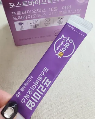 [유산균] 오마이락 프리미엄 포스트바이오틱스 30P — 5점을 준 리뷰어가 2022년 12월 올린 사용 사진