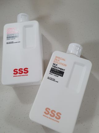 트리플에스 탈모 샴푸 275ml + 실크 트리트먼트 275ml — 5점을 준 리뷰어가 2021년 2월 올린 사용 사진