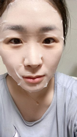 [후르디아] 골라쓰는 비건마스크팩 2종 -백년초 / 망고 — 5점을 준 리뷰어가 2022년 1월 올린 사용 사진