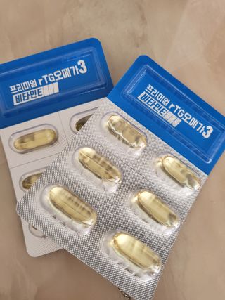 체인미 프리미엄 rTG 오메가3 비타민E 850mg x 30캡슐 — 5점을 준 리뷰어가 2021년 11월 올린 사용 사진