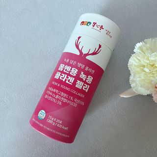 [몸엔용] 녹용 담은 탱탱 콜라겐 녹용 콜라겐 젤리 15g x 20포 — 3.5점을 준 리뷰어가 2022년 4월 올린 사용 사진