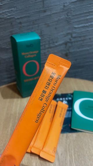 아임오 모로오렌지 콜라겐 1box (14포) — 5점을 준 리뷰어가 2023년 2월 올린 사용 사진