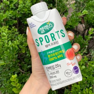 셀렉스스포츠 셀렉스 스포츠 웨이 프로틴 복숭아_ 330ml x 12팩 — 5점을 준 리뷰어가 2021년 7월 올린 사용 사진