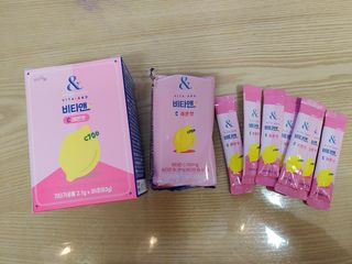 비타앤C 레몬맛, 망고맛 — 5점을 준 리뷰어가 2021년 4월 올린 사용 사진