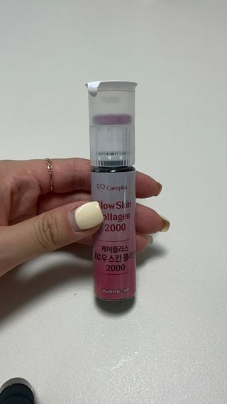 [경남제약헬스케어] 케어플러스 글로우스킨 콜라겐 2000 1박스(10일분) / 피부기능성 이중제형 마시는콜라겐 — 5점을 준 리뷰어가 2024년 7월 올린 사용 사진