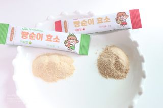 아이비웰니스 빵순이 식탁 위의 필수템! 빵순이 효소 키위맛 100포 + 석류맛 14포 (총 114포) — 5점을 준 리뷰어가 2023년 1월 올린 사용 사진
