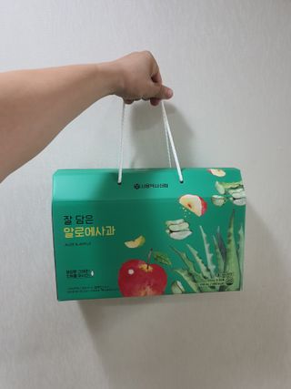 서울약사신협 잘 담은 알로애사과_70ml x 30포 — 5점을 준 리뷰어가 2021년 10월 올린 사용 사진