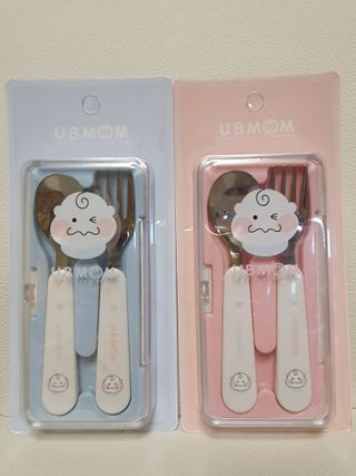 유비맘 스푼포크 케이스 세트 1+1 _컬러랜덤 발송 — 5점을 준 리뷰어가 2021년 2월 올린 사용 사진