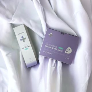 바노바기 코스메틱 바노바기 밀크씨슬 리페어 시카 폼 클렌저 플러스 120ml + 퀵 마스크 플러스 30매 — 4.5점을 준 리뷰어가 2023년 9월 올린 사용 사진