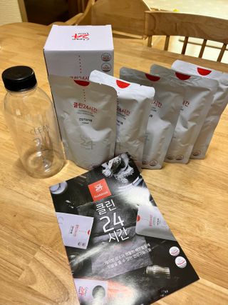 클린24시간 1BOX(5포) + 전용보틀(500ml) — 5점을 준 리뷰어가 2023년 2월 올린 사용 사진