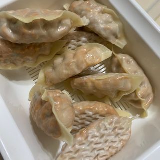 삼양냉동 [삼양] 얇은피불닭왕교자+얇은피까르보불닭왕교자 총4팩 — 5점을 준 리뷰어가 2021년 2월 올린 사용 사진