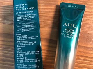 [NEW 탄력유턴 아이크림] AHC 유스 래스팅 리얼 아이크림 포 페이스 — 5점을 준 리뷰어가 2021년 3월 올린 사용 사진