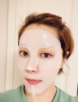 101스킨 영앤리치 하이드로겔 마스크팩 — 4점을 준 리뷰어가 2021년 3월 올린 사용 사진