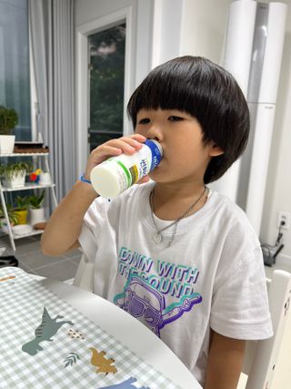 LIVE 매일바이오 썬화이버 드링킹 요거트 — 5점을 준 리뷰어가 2022년 8월 올린 사용 사진