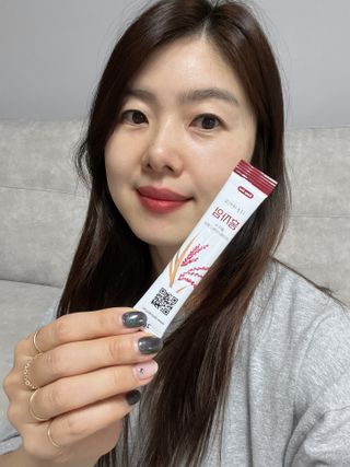 하루 1포로 콜레스테롤, 유산균, 고역가 소화효소까지 한번에 섭취! 다온바이오 홍자임 1개월분(30포) — 5점을 준 리뷰어가 2023년 2월 올린 사용 사진