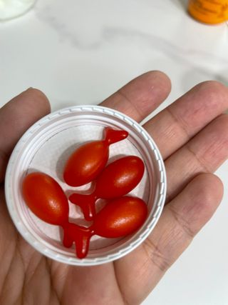 앙팡 츄어블 식물성 오메가3 1000mg x 80캡슐 — 3.5점을 준 리뷰어가 2022년 10월 올린 사용 사진