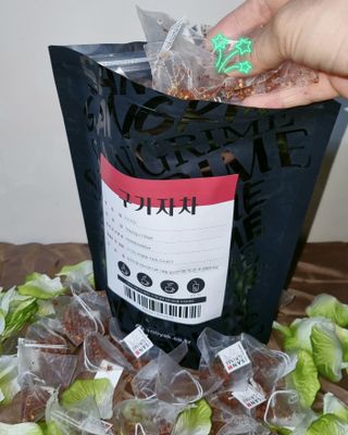 산그리메 국내산 구기자차 100티백 대용량 삼각티백차 — 5점을 준 리뷰어가 2021년 7월 올린 사용 사진