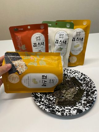 더빈트 와삭바삭 김스낵 — 5점을 준 리뷰어가 2023년 2월 올린 사용 사진