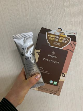 씨알푸드 유기농 쌀 시리얼 390g + 갓 구운 유기농 발아통곡물 150g — 5점을 준 리뷰어가 2021년 12월 올린 사용 사진