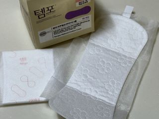 N[템포] 템포 패드 내추럴 순면 생리대 SET(중형 슬림 + 대형 + 라이너) — 5점을 준 리뷰어가 2024년 2월 올린 사용 사진