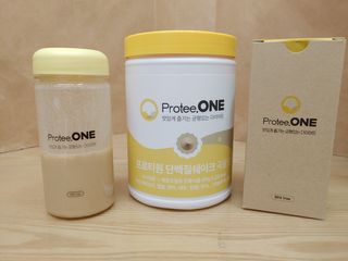 프로티원 단백질쉐이크 곡물맛 2주분 1통+보틀 — 5점을 준 리뷰어가 2021년 4월 올린 사용 사진